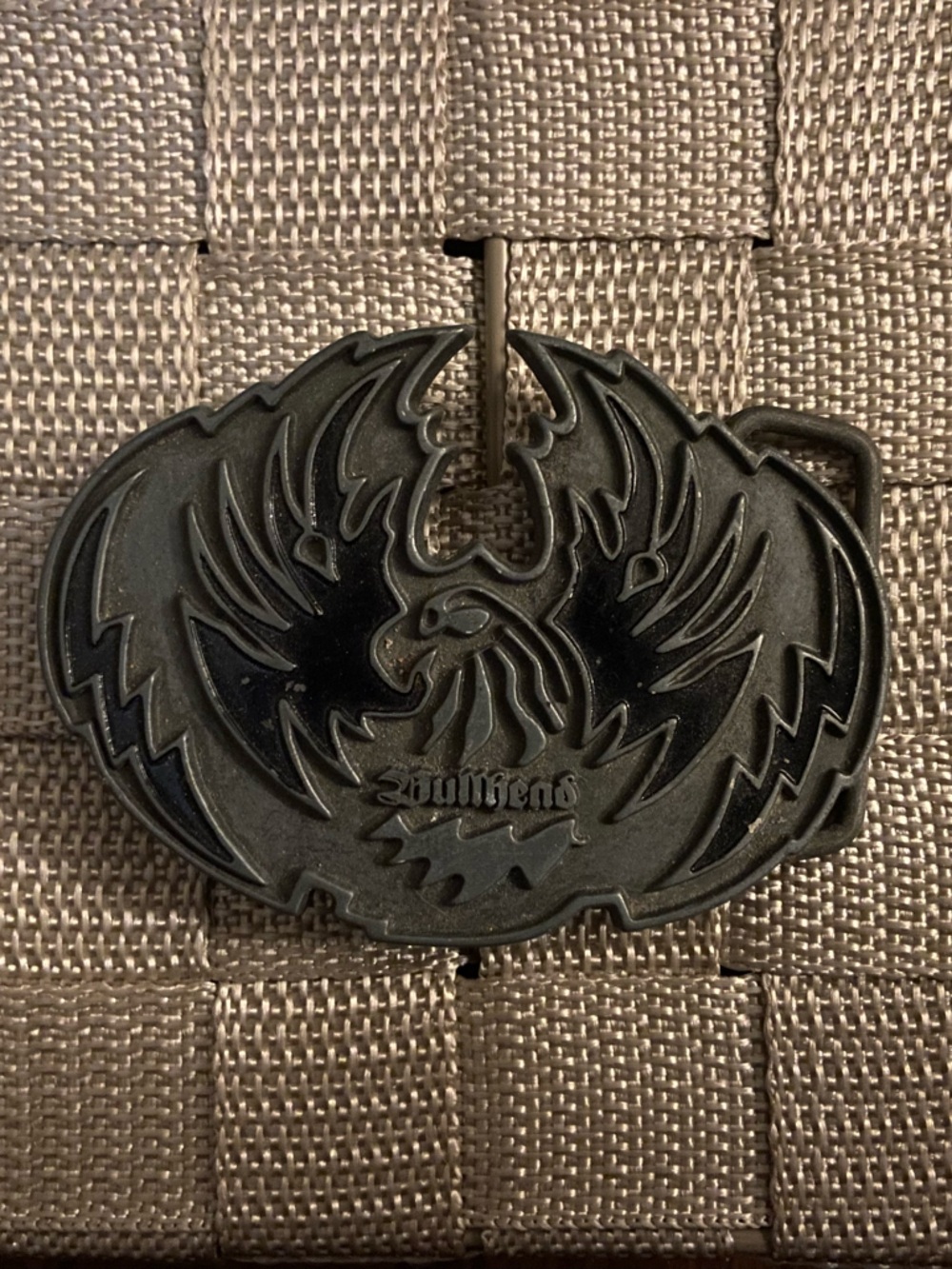 Bullhead Brand Black Phoenix Belt Buckle
